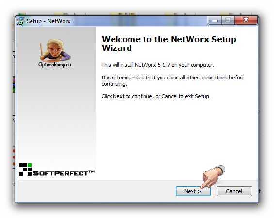 установка NetWorx