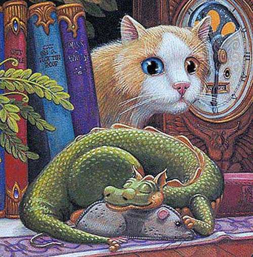 кот дракон и крыса