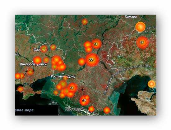 Карта лесных пожаров онлайн (во всём мире) [ОБЗОР]