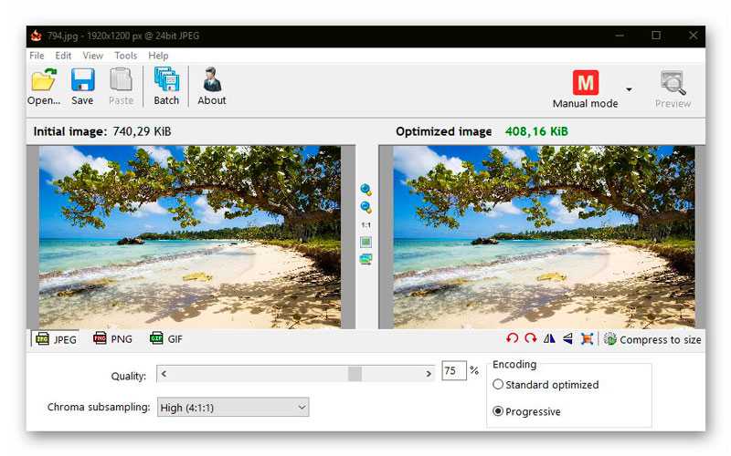 Программа для сжатия изображений без потери качества онлайн