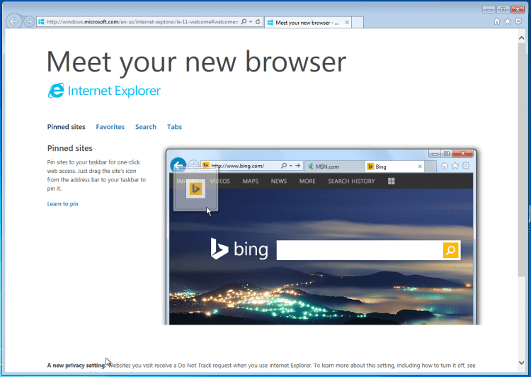 Internet Explorer в Windows 10